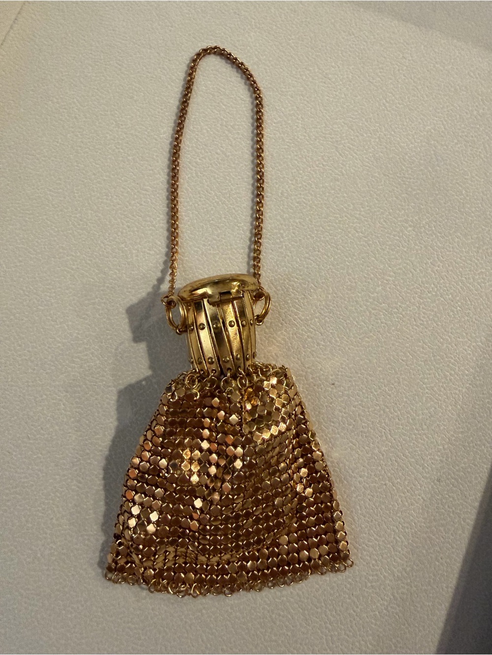 Vintage Gold Mesh “Beggars” Bag